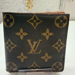 Louis Vuitton Black and Gold Monogram Card Holder